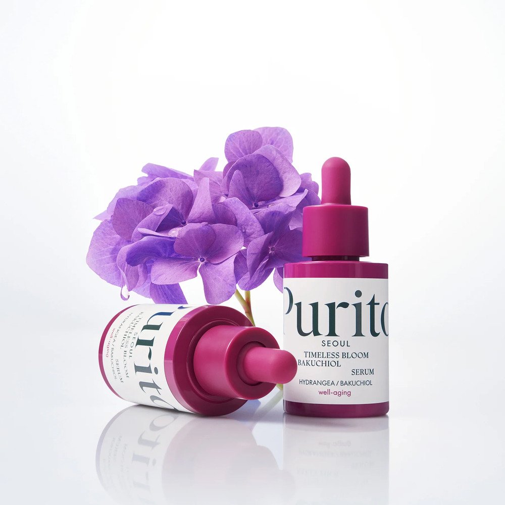 Stangrinamasis veido serumas su bakučioliu "Timeless Bloom Bakuchiol Serum", 30 ml